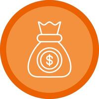 Money Line Multi Circle Icon vector