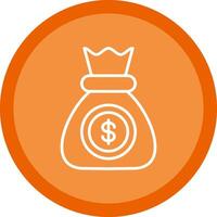 Money Line Multi Circle Icon vector