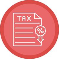 Tax Line Multi Circle Icon vector