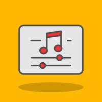 Music And Multimeda Filled Shadow Icon vector