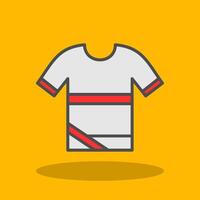 Shirt Filled Shadow Icon vector