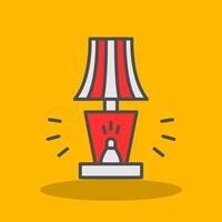 Lamp Filled Shadow Icon vector