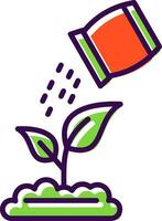 Fertilize The Plants filled Design Icon vector