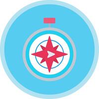 East Flat Multi Circle Icon vector