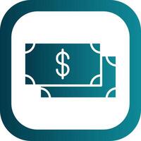 Payment Glyph Gradient Corner Icon vector