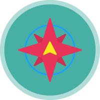 North Flat Multi Circle Icon vector