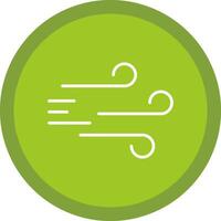 Windy Line Multi Circle Icon vector