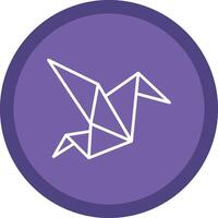 Origami Line Multi Circle Icon vector