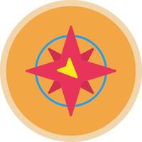 S East Flat Multi Circle Icon vector