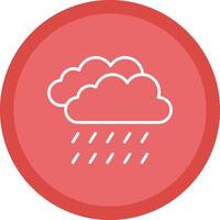 Raining Line Multi Circle Icon vector