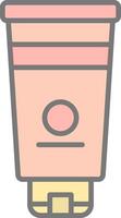 Hand Cream Line Filled Light Icon vector