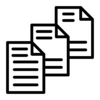 Files Line Icon Design vector