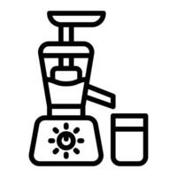 Juicer Line Icon Design vector