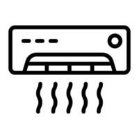 Air Conditioning Line Icon Design vector