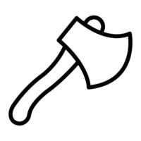 Hatchet Line Icon Design vector