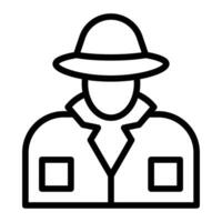 Informant Line Icon Design vector