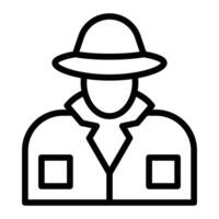 Informant Line Icon Design vector