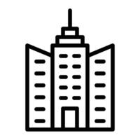 Skyscrapers Line Icon Design vector