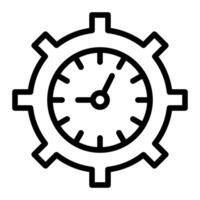 Time Management Line Icon Design vector