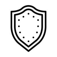 Shield Line Icon Design vector