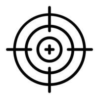 Target Line Icon Design vector