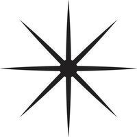 Sparkle icon in trendy style isolated on white background . Twinkling star icon vector
