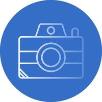 Camera Flat Bubble Icon vector