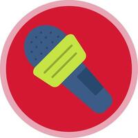 Microphone Flat Multi Circle Icon vector