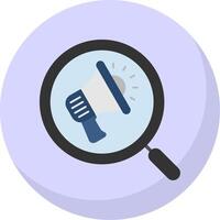 Search Flat Bubble Icon vector