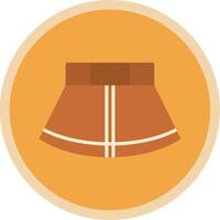 Skirt Flat Multi Circle Icon vector