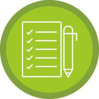 Task List Line Multi Circle Icon vector