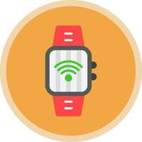 Wi-fi Flat Multi Circle Icon vector