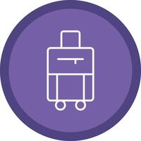 Bag Line Multi Circle Icon vector