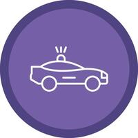 Car Line Multi Circle Icon vector