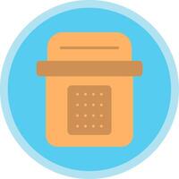 Sealed Flat Multi Circle Icon vector