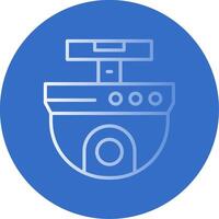 Ip Camera Flat Bubble Icon vector