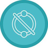 Piercing Line Multi Circle Icon vector