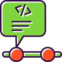 Programming filled Design Icon vector