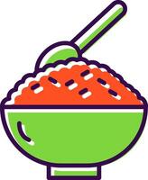 Rice filled Design Icon vector