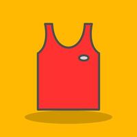 Tank Top Filled Shadow Icon vector