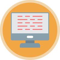 Computer Flat Multi Circle Icon vector