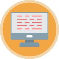 Computer Flat Multi Circle Icon vector