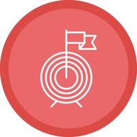 Goals Line Multi Circle Icon vector