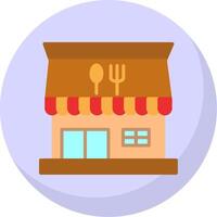 Restaurant Flat Bubble Icon vector