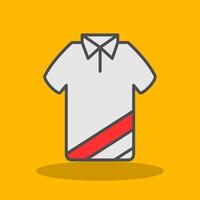 T Shirt Filled Shadow Icon vector