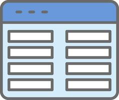 Web Programming Line Filled Light Icon vector