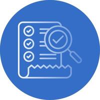 Checklist Flat Bubble Icon vector