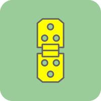 Hinge Filled Yellow Icon vector