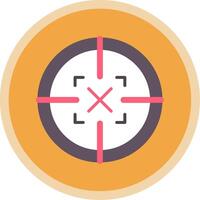 Scope Flat Multi Circle Icon vector