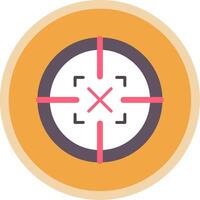 Scope Flat Multi Circle Icon vector